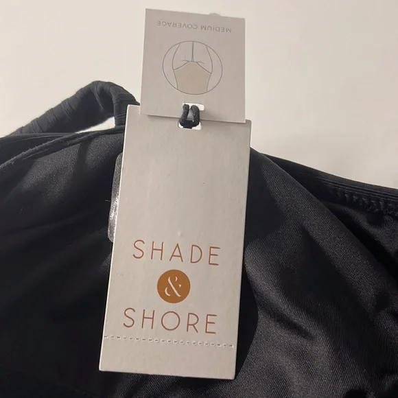 NWT Shade & Shore Sexy Cutout Bathing suit Black size M - Picture 7 of 7